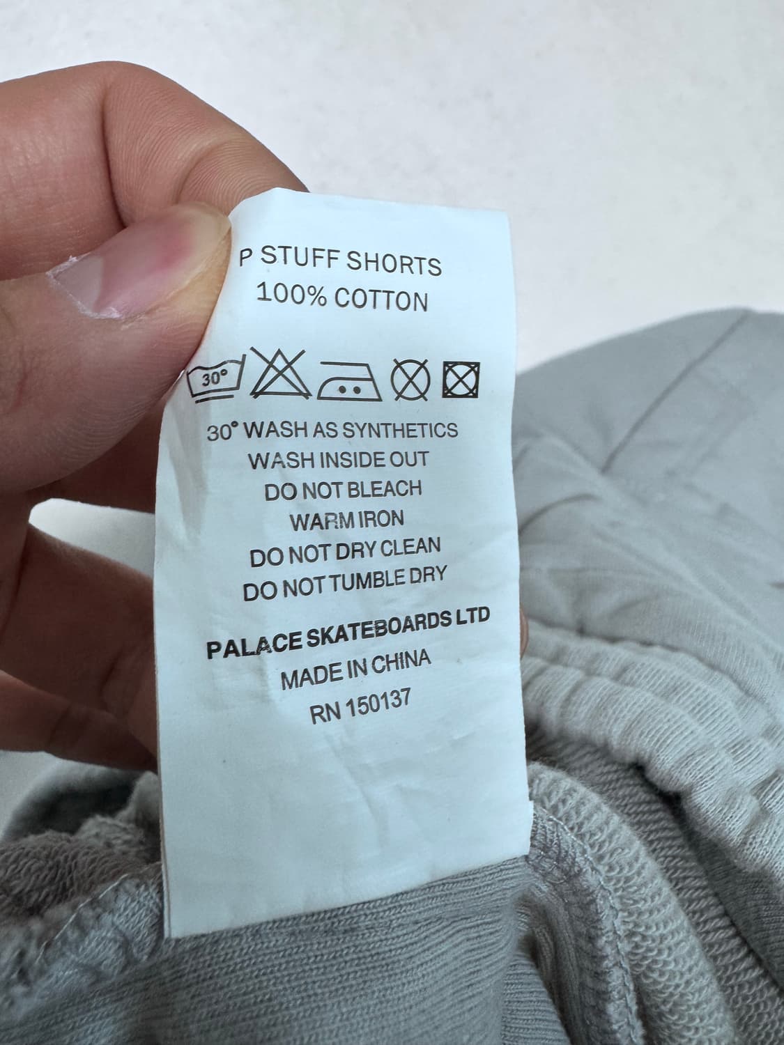 (중고/L) palace p stuff shorts grey XL 상품이미지6