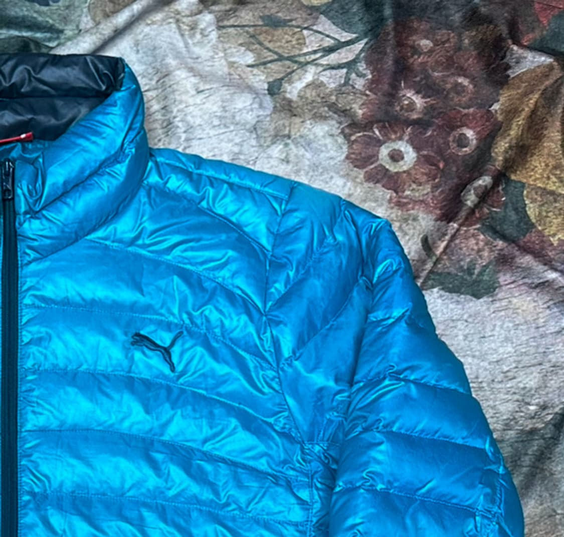 푸마 빈티지 스카이블루 경량숏패딩 L 상품이미지2