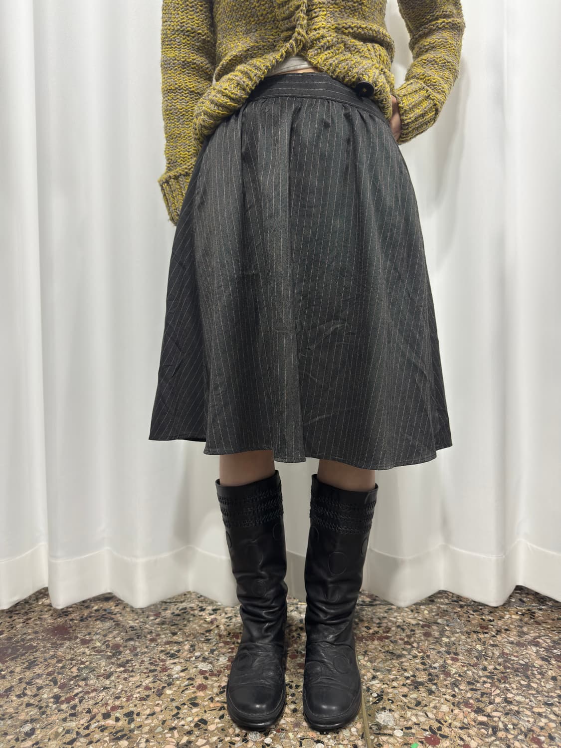 stripe midi skirt 상품이미지3