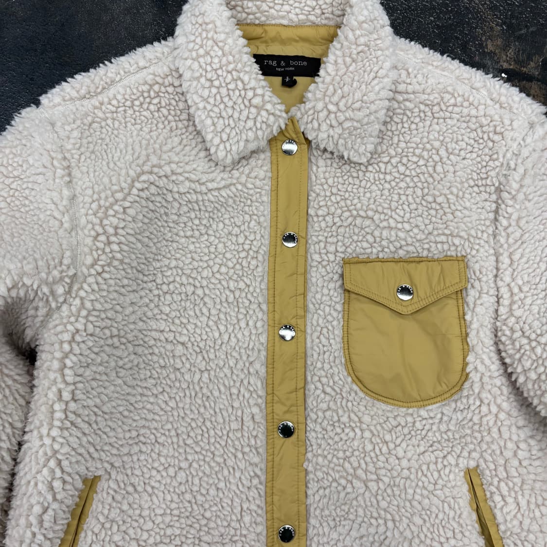 (90)Rag&Bone 뽀글이 플리스 자켓 아이보리 상품이미지3