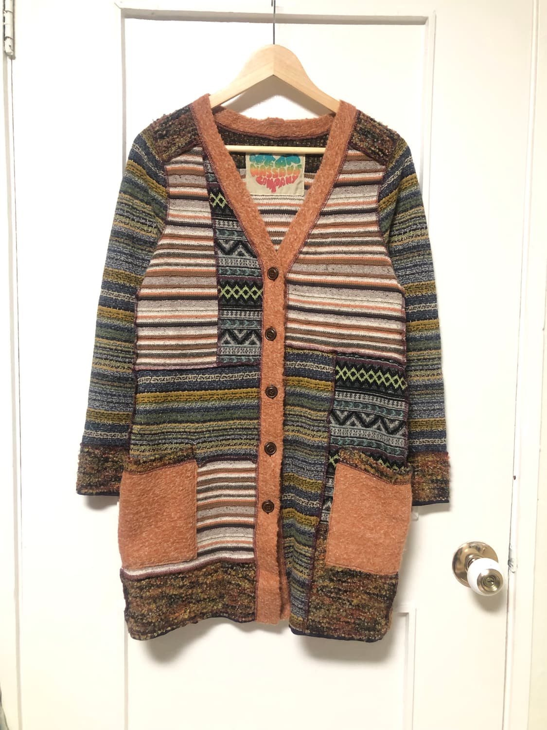 히피 패치워크 가디건 상품이미지1