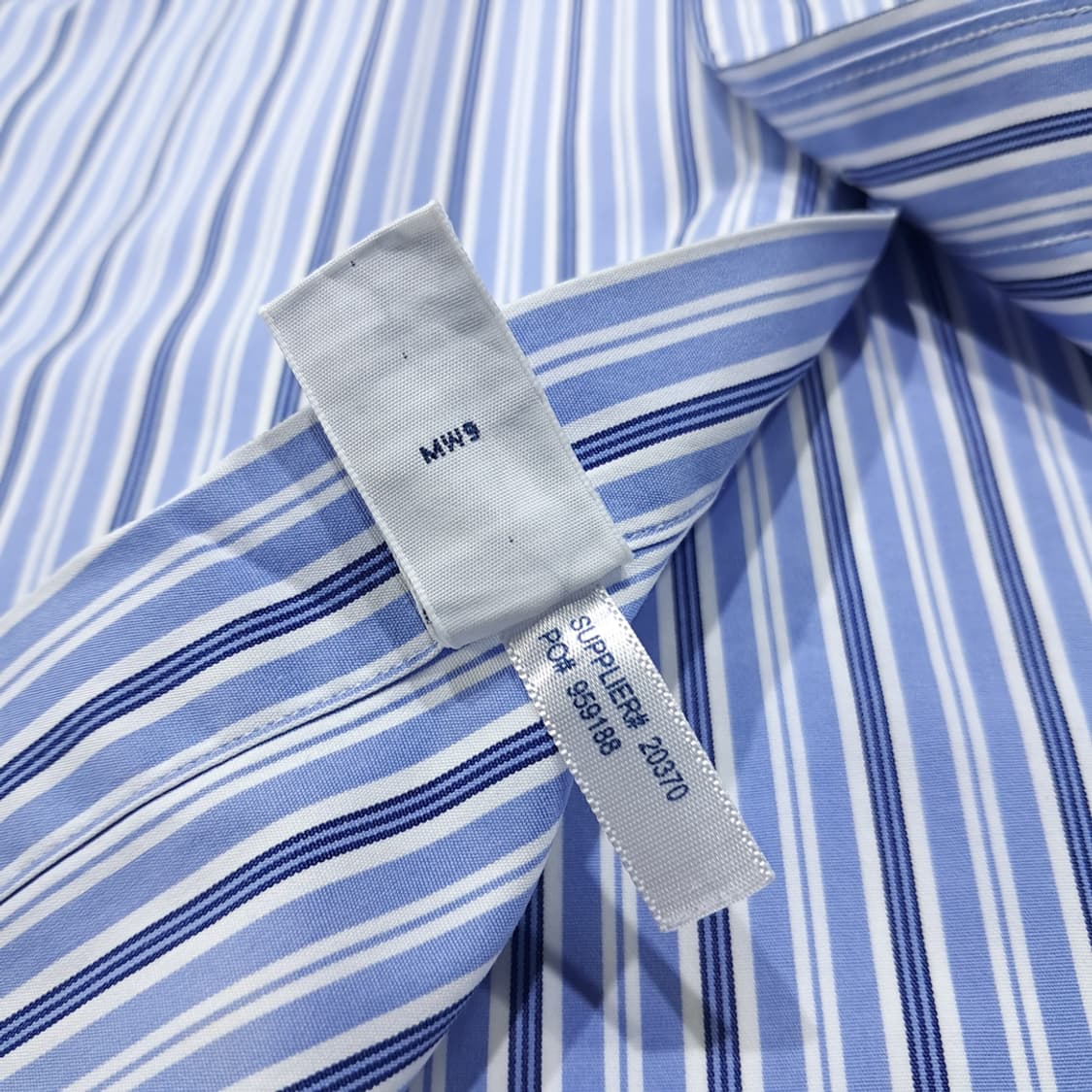 CL686 2XL 폴로 00s 스트라이프 버튼다운 블루 셔츠 상품이미지5