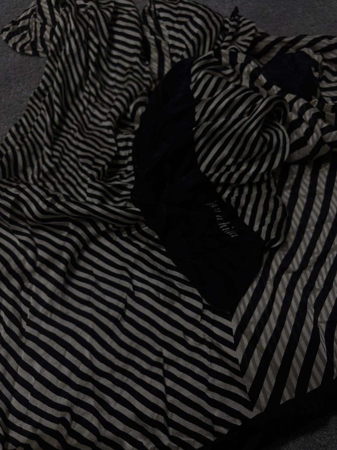 Vintage vkei punk mood stripe scarf 상품이미지3