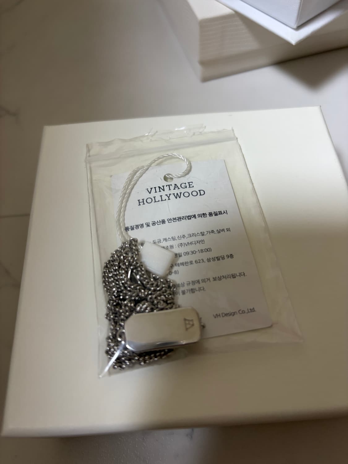 [새상품] 빈티지헐리우드 스퀘어 코인 목걸이 상품이미지4