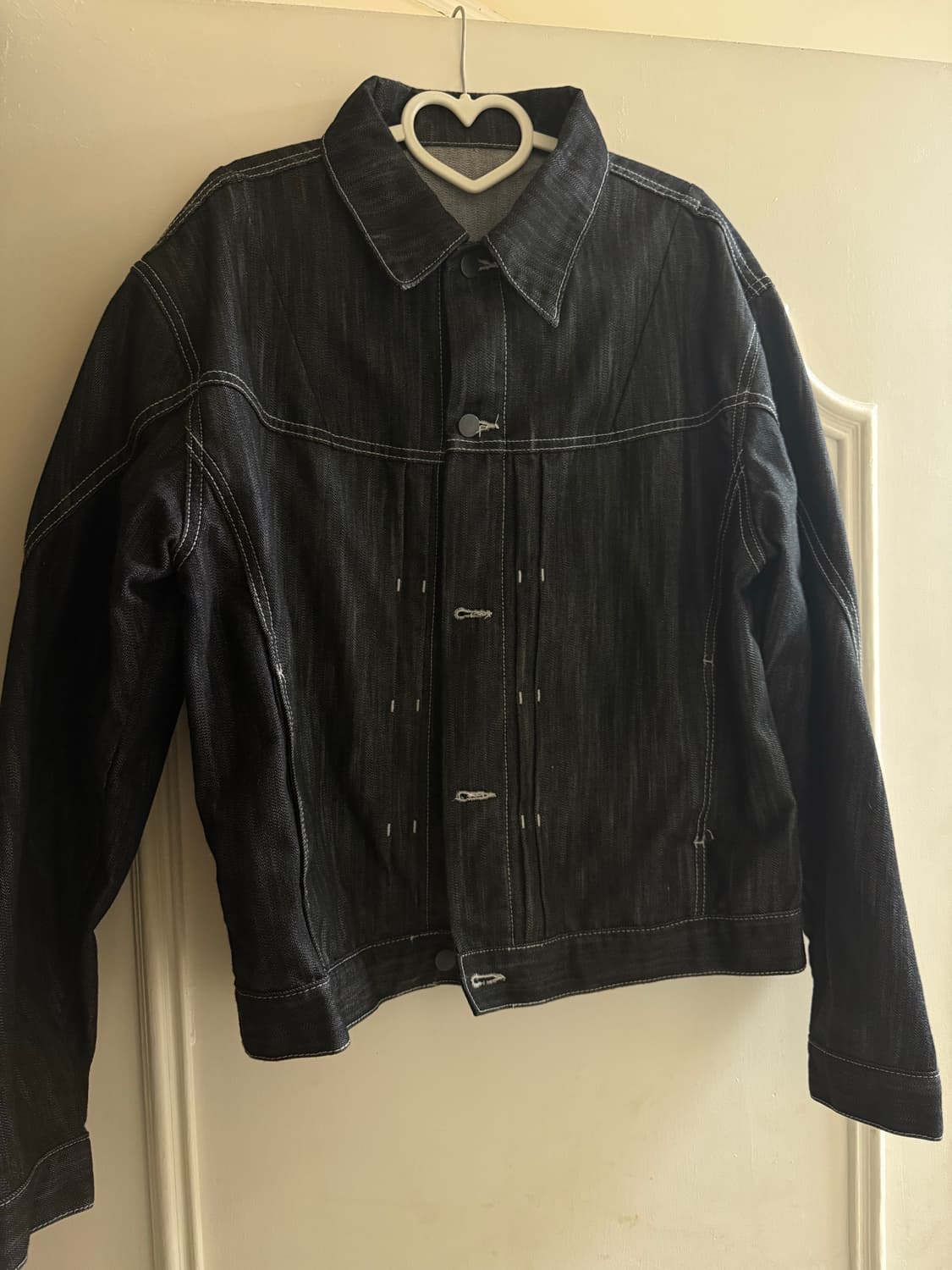 비슬로우 블랙 데님 트러커 자켓 상품이미지2