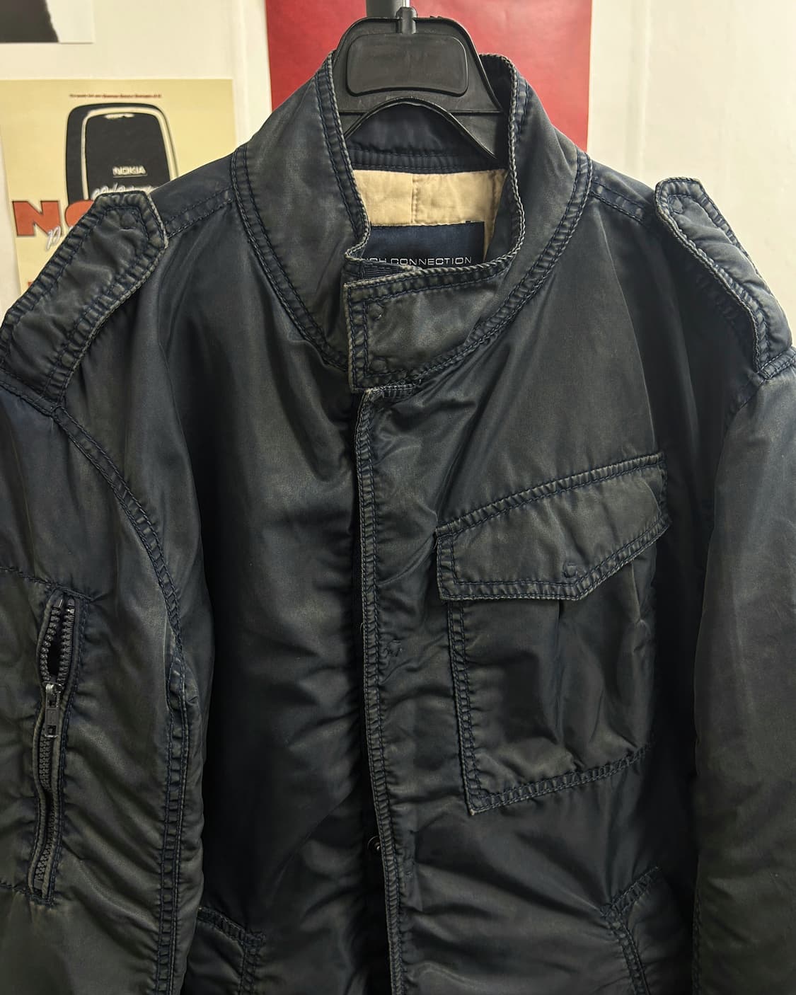 올드 빈티지 코튼 블루종 자켓  상품이미지2