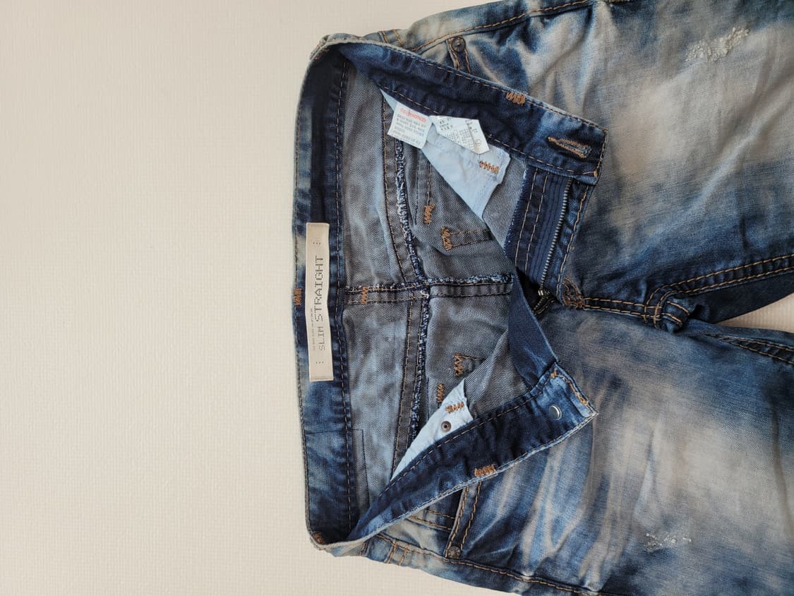 티비제이 TBJ 남자 워싱 청바지 33 블루 상품이미지5