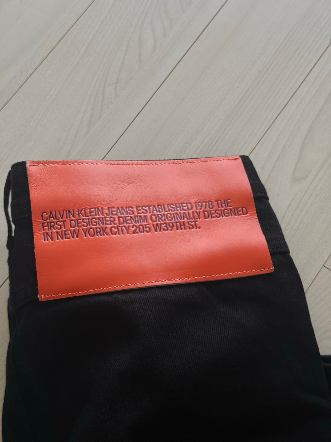 (새상품) 라프시몬스 205w39nyc 캘빈클라인 블랙진 상품이미지2