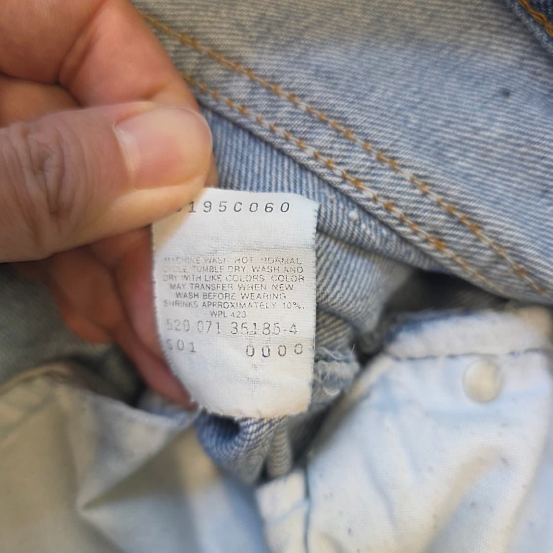 [W38L30]90s 리바이스 USA 501XX 데님팬츠 상품이미지5