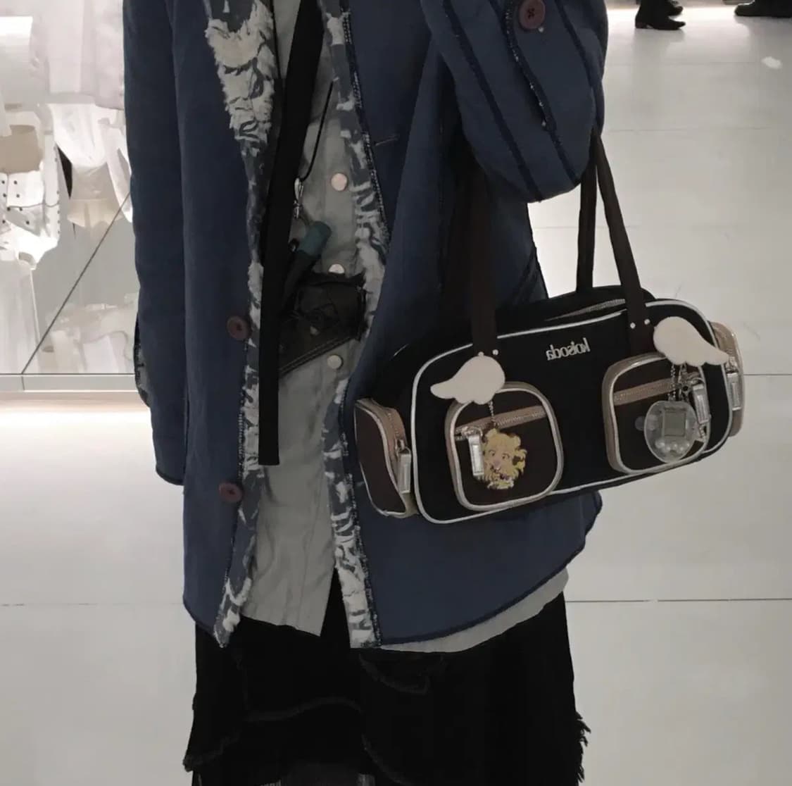 일본 빈티지 무스탕 코트 자켓 피조물 럽캔빈티지 오리엔탈 갸루 시부야 상품이미지2