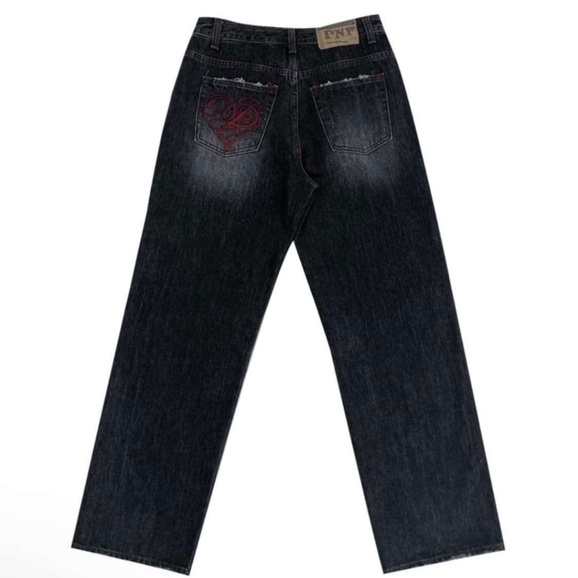 Pleasenofollow 플노팔 흑청 데님 상품이미지1