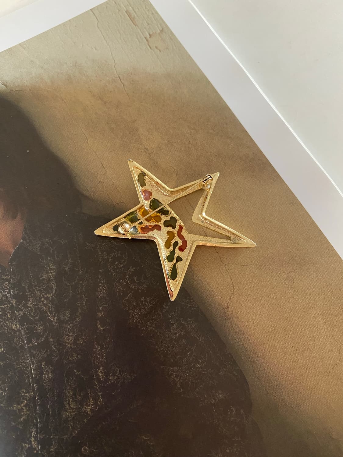 빈티지 스타 별 모양 브로치 수입 상품이미지4