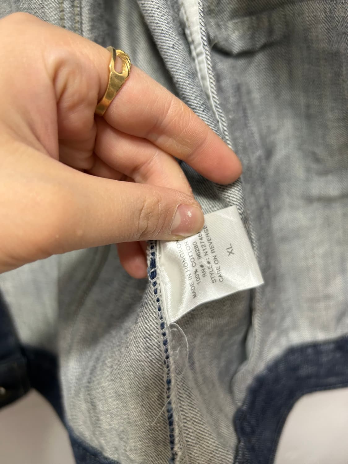 CK 켈빈클라인 여성 진청자켓 XL 상품이미지4