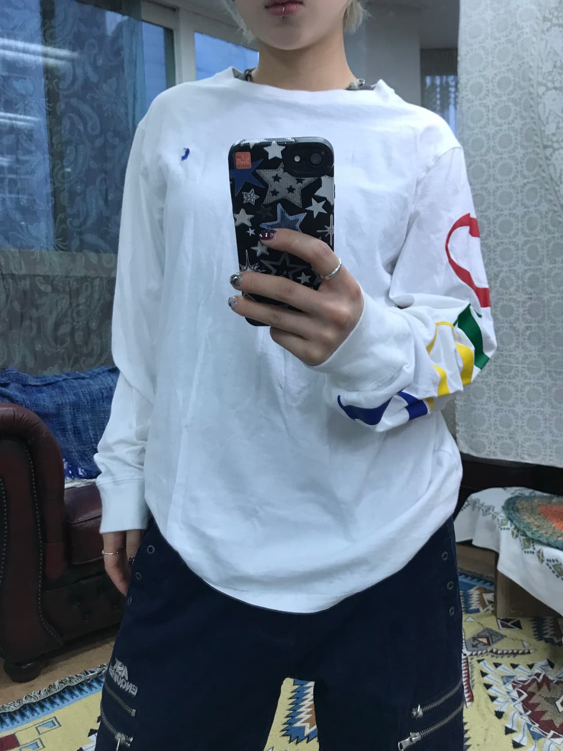 폴로 랄프로렌 소매 프린팅 롱슬리브 (Z1034) 상품이미지1