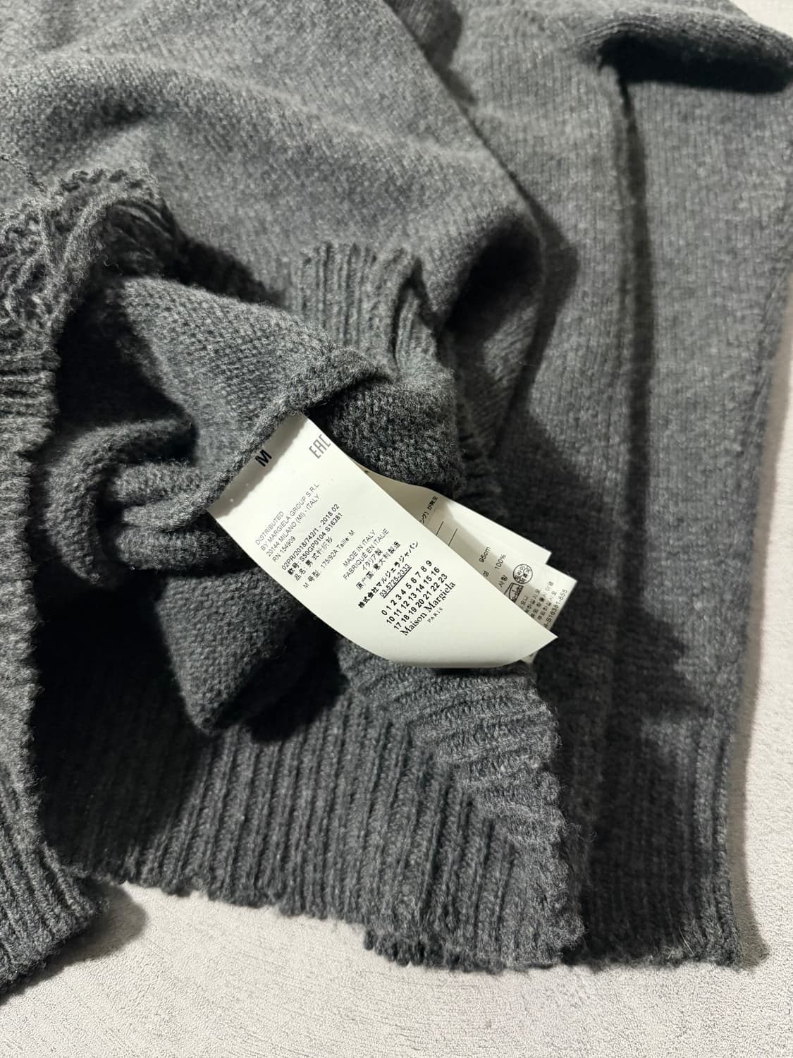 메종 마르지엘라 디스트로이드 울 니트 상품이미지8