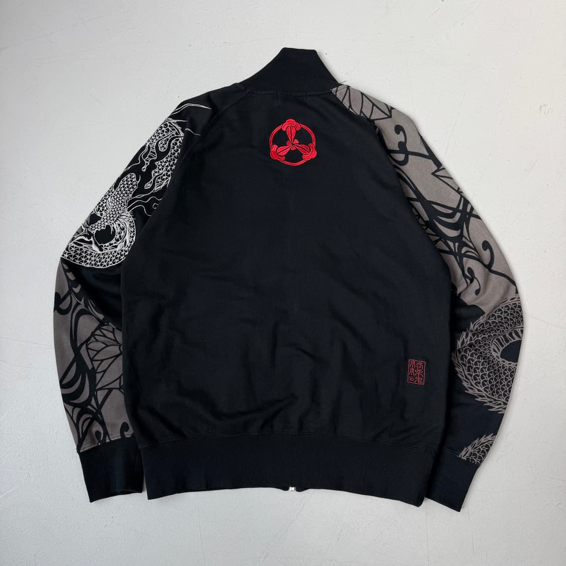 카라쿠리타마시 제팬 드래곤 용자수 오리엔탈 코튼 집업 져지 상품이미지3