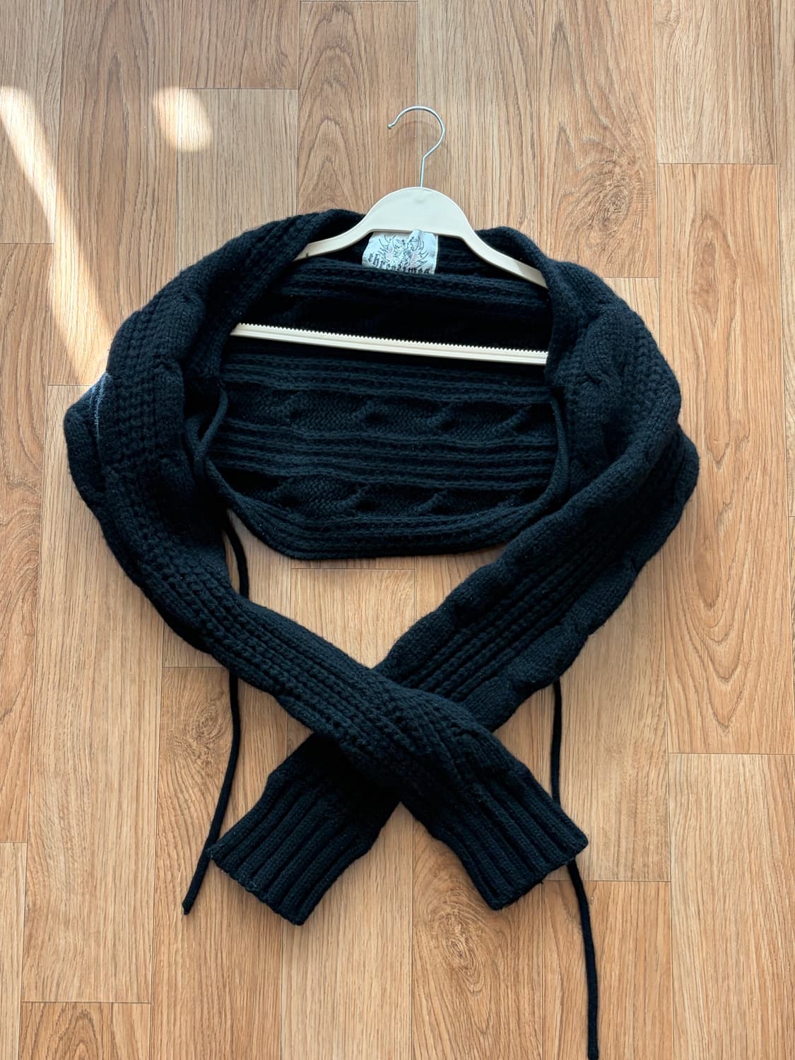 쓰리타임즈 케이블 볼레로 블랙 상품이미지2