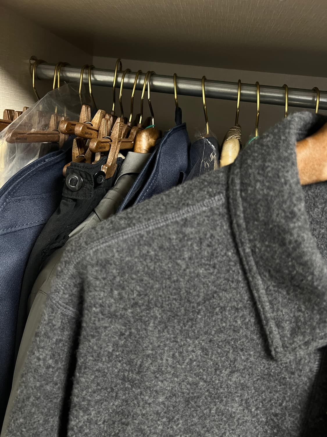 랄프로렌 퍼플라벨 울캐시 스웨이드트림 셔츠자켓 상품이미지7