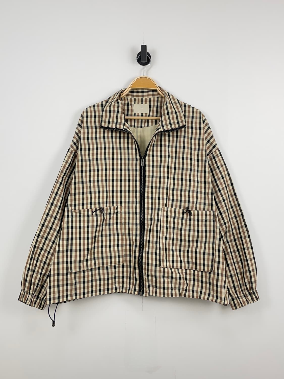 OWL 체크 텍스처 워크 자켓 상품이미지2