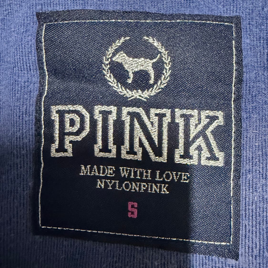빅토리아 시크릿 PINK 벨벳 네이비 후드집업 S 상품이미지4