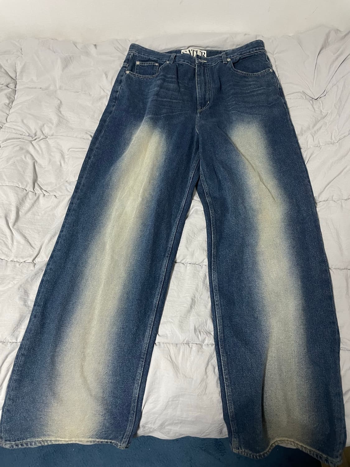 세터 브루클린 뉴트로 와이드 워시드 데님 팬츠 XL 상품이미지4