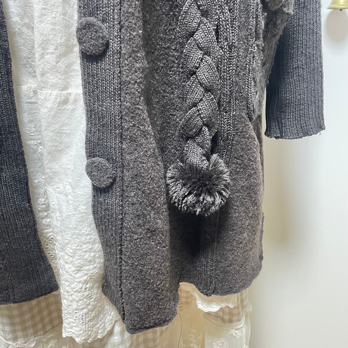 브라운 롱 가디건 #모리걸 #브라운 #가디건 #롱가디건 상품이미지6