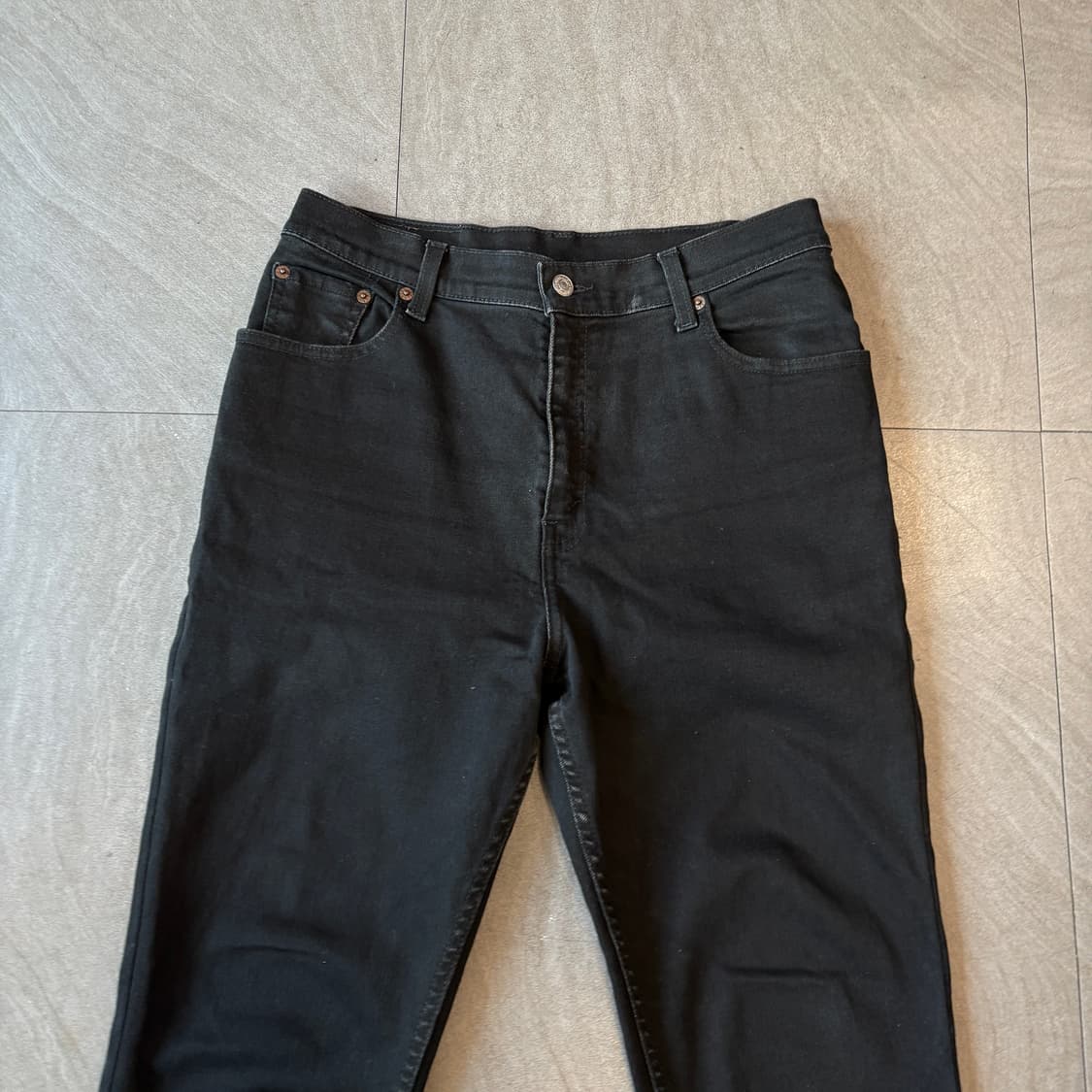 리바이스 정품 550 블랙 데님 청 바지 팬츠 상품이미지2