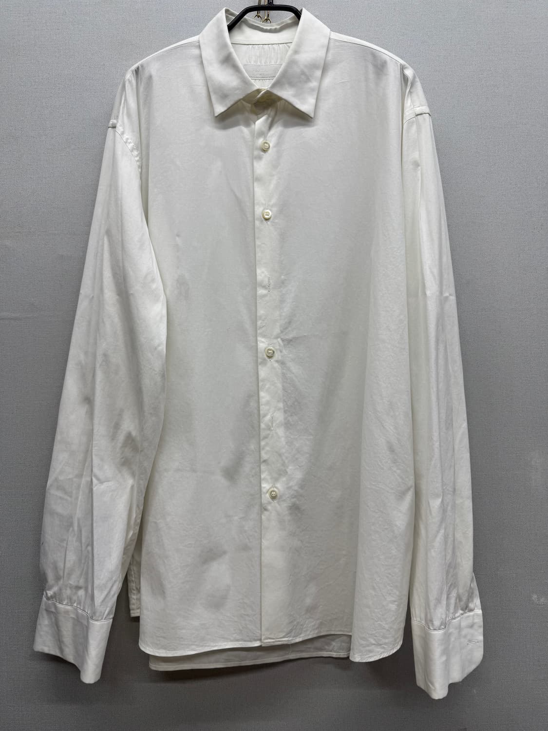 프라다 스트레치 코튼 솔리드 셔츠 42(XL~2XL) 상품이미지1