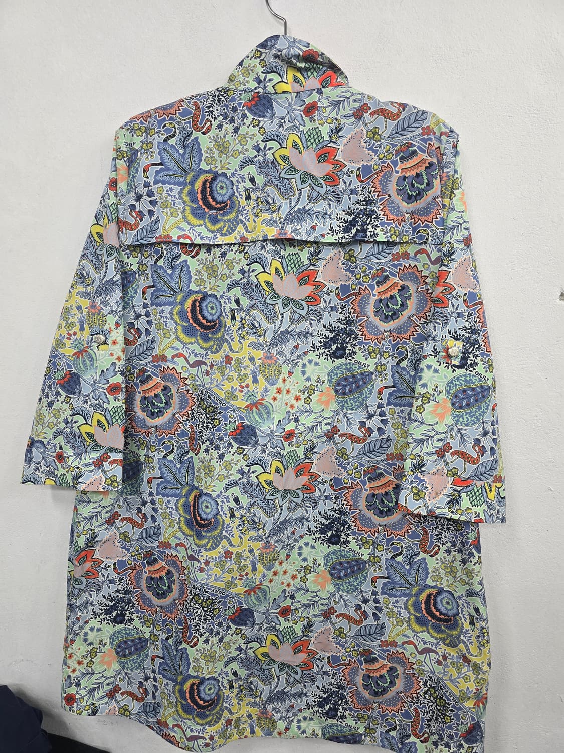 오일릴리 플라워 패턴 하프 바람막이 상품이미지2