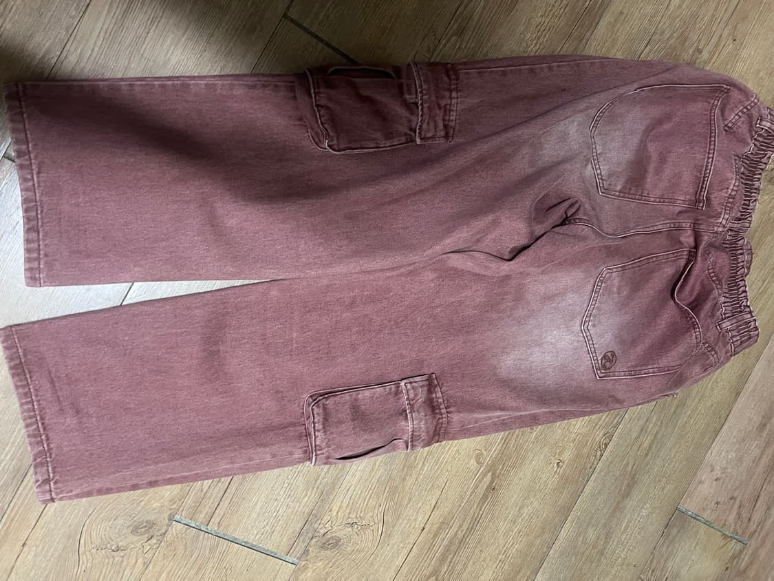 엑스톤즈 XP138 파스텔 데님 카고 팬츠 (PINK) 상품이미지3