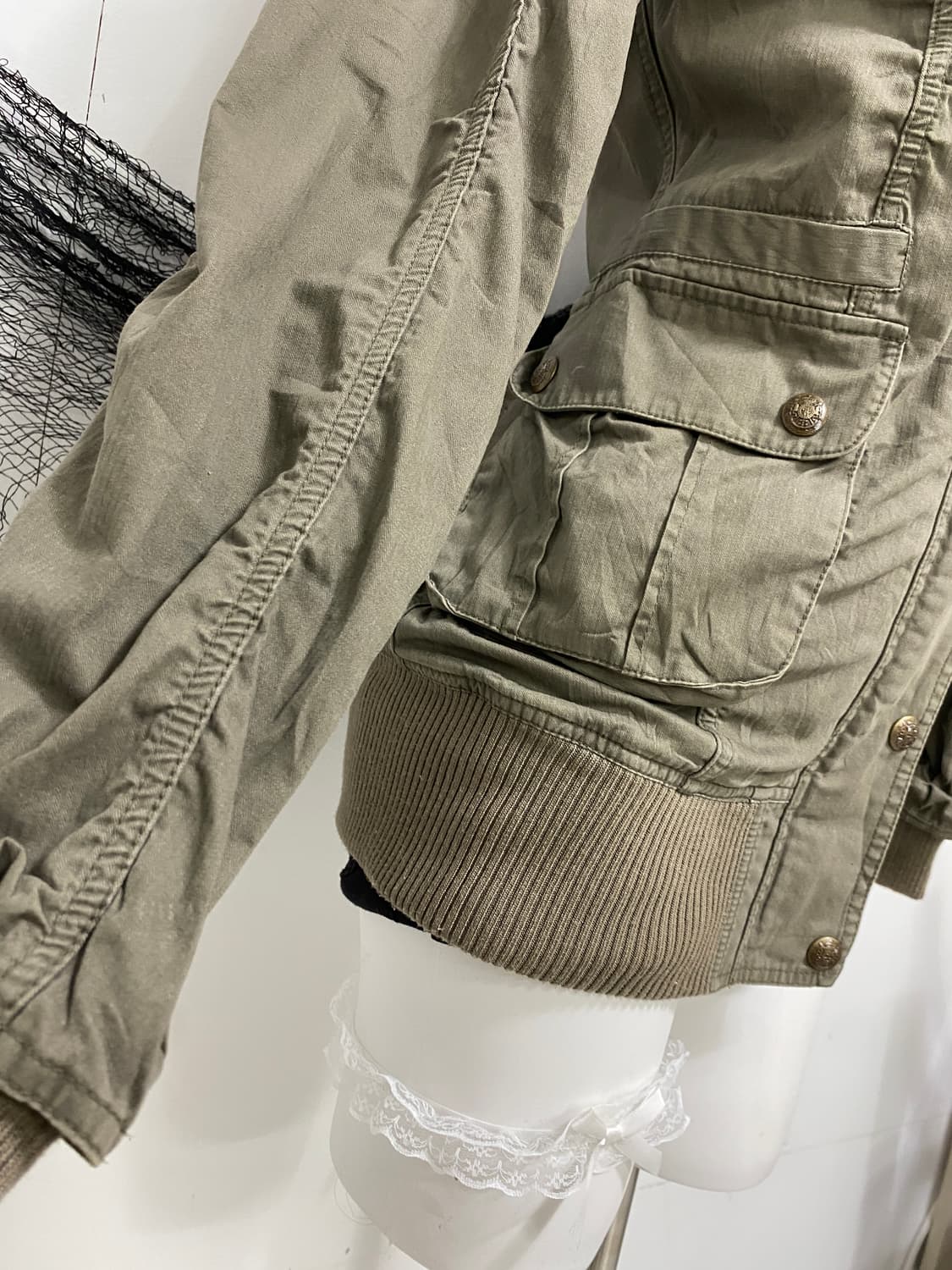 ꒰ঌ y2k 하이넥 야상 자켓 ໒꒱ 상품이미지3