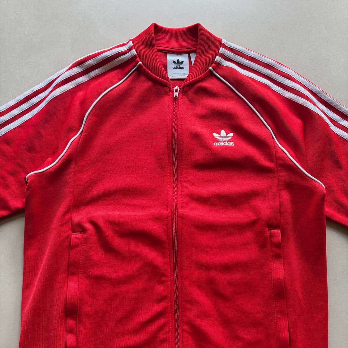 [M]아디다스 트레포일 SST 레드 트랙탑 져지 상품이미지4