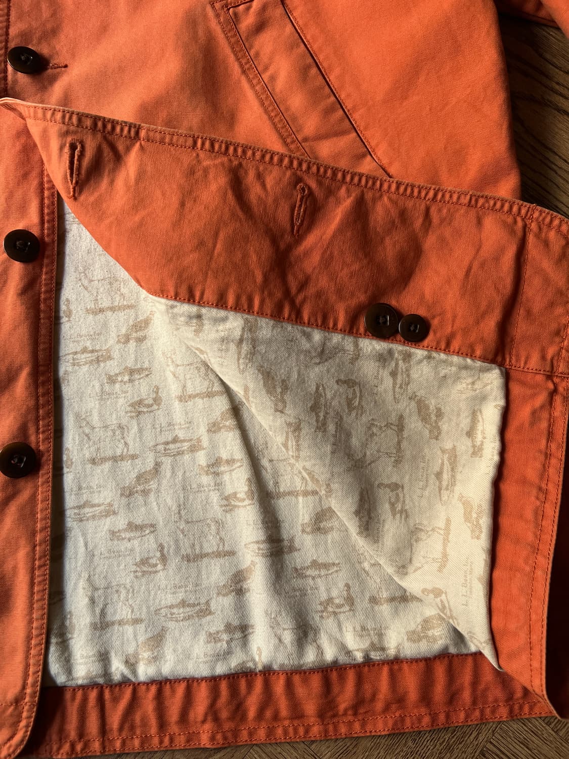 [XL]엘엘빈 USA 파스텔톤 패턴 라이닝 코튼 헌팅 자켓 상품이미지5