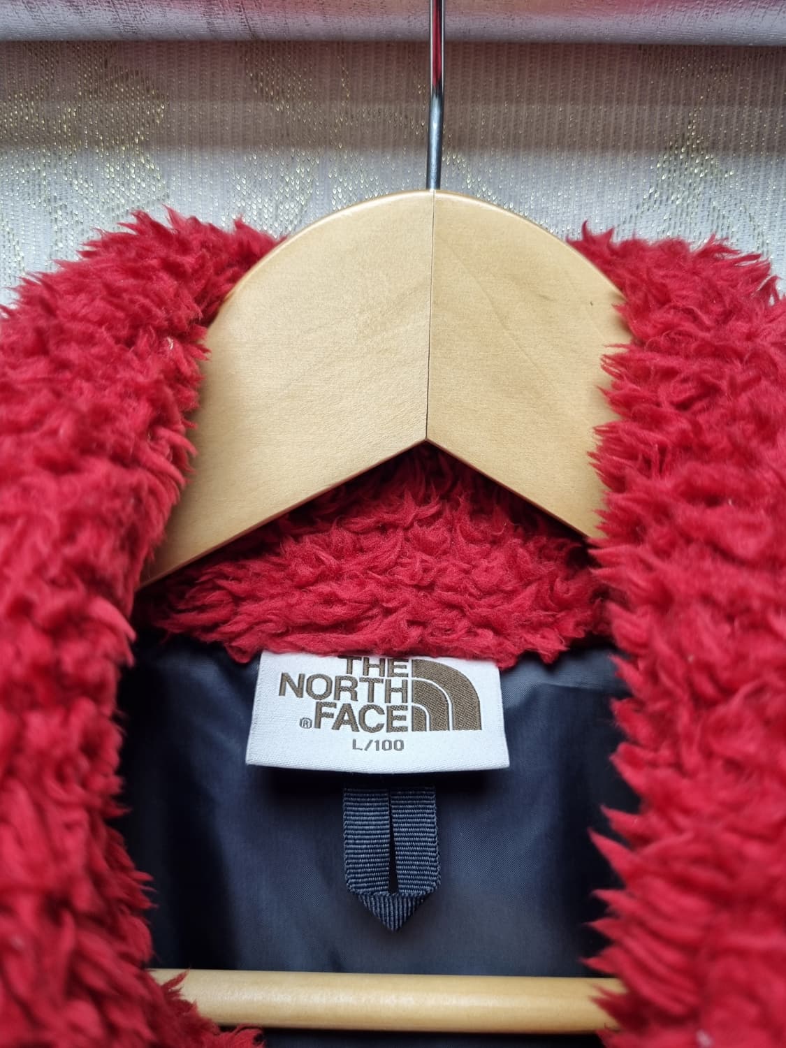 [L/100] 노스페이스 방풍 플리스 레드 상품이미지4