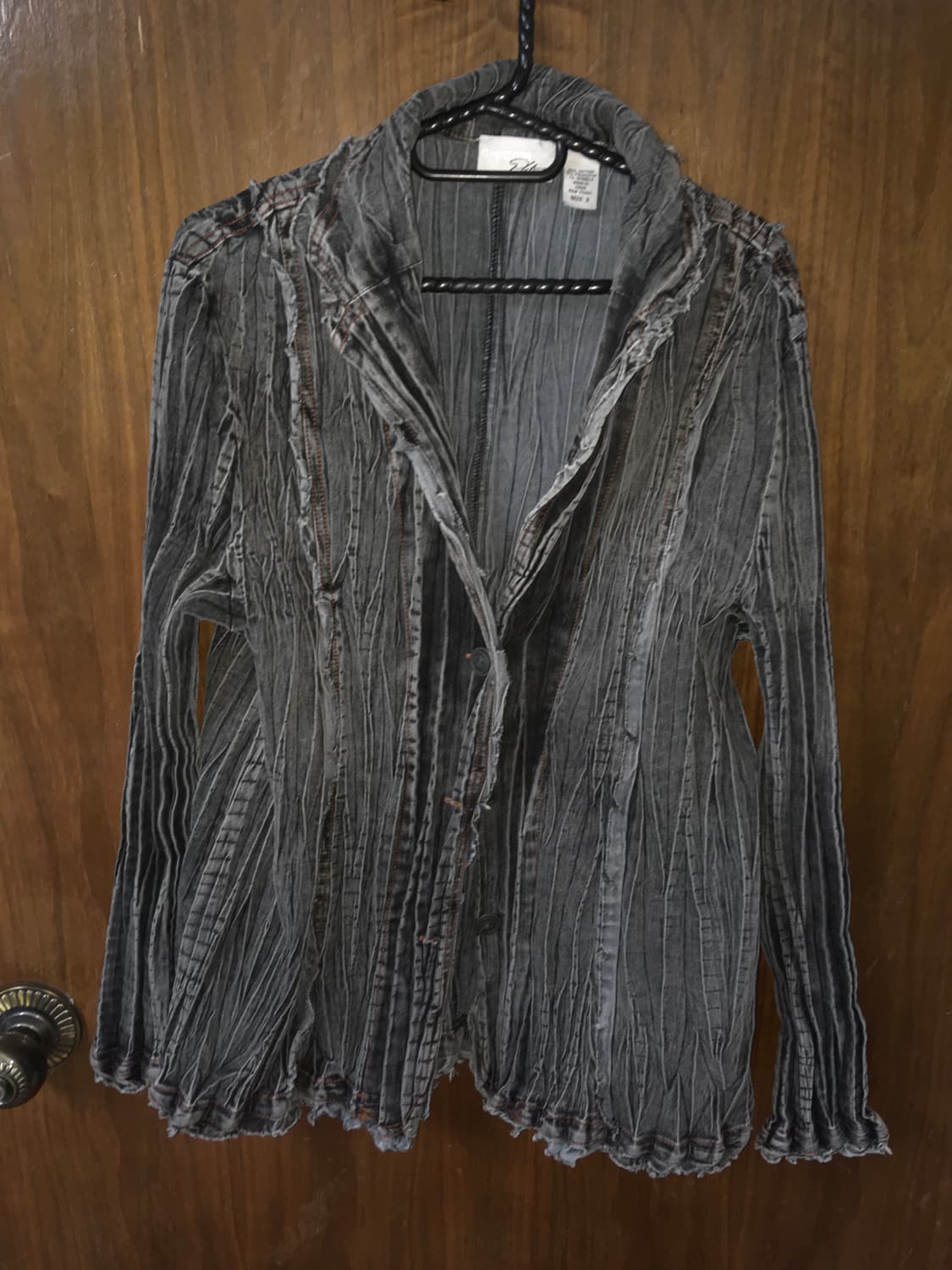 링클 워싱 데님 자켓 상품이미지3