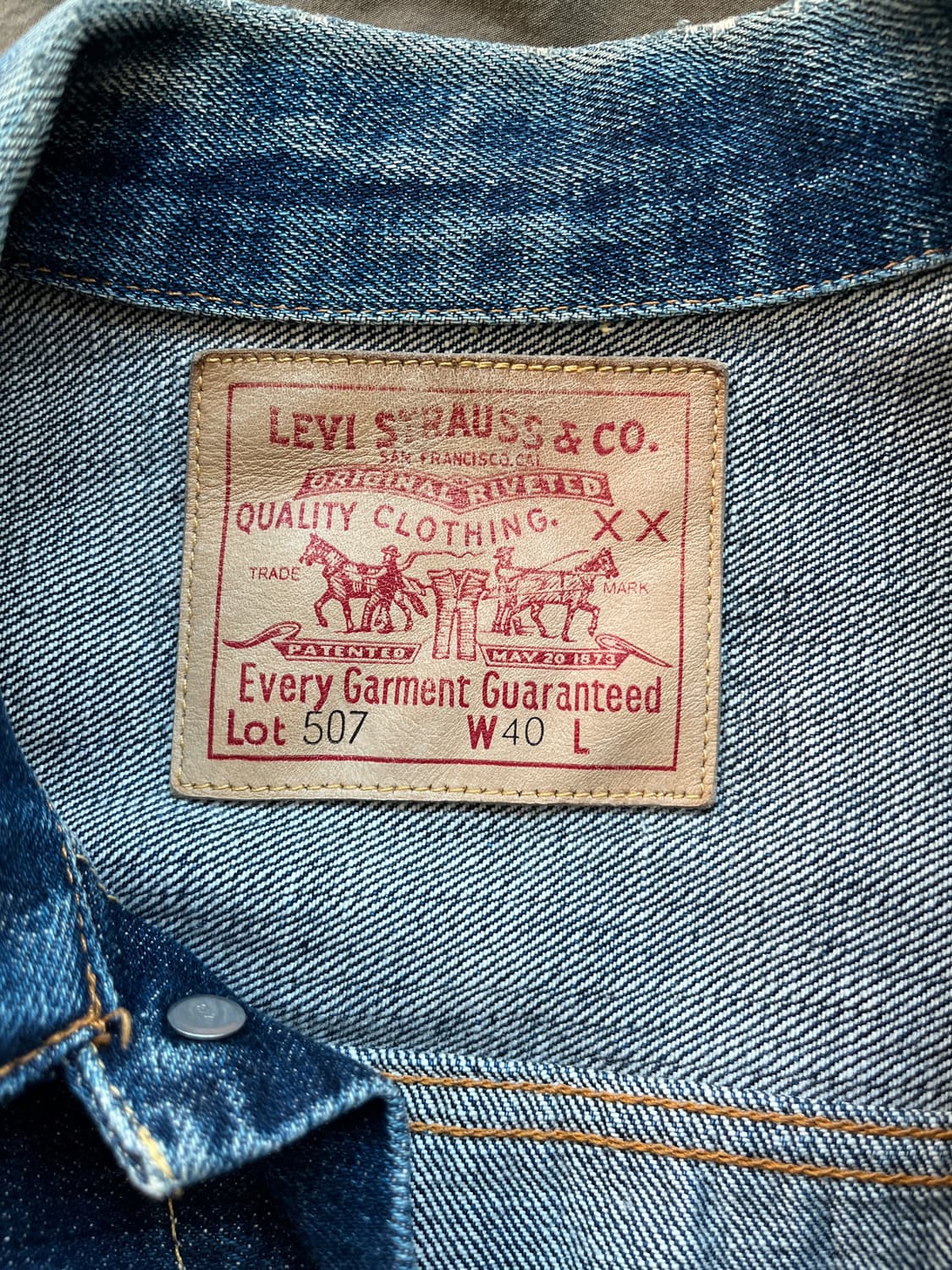 90s LEVI‘S 507 type2 w40 (초기 복각) 상품이미지3