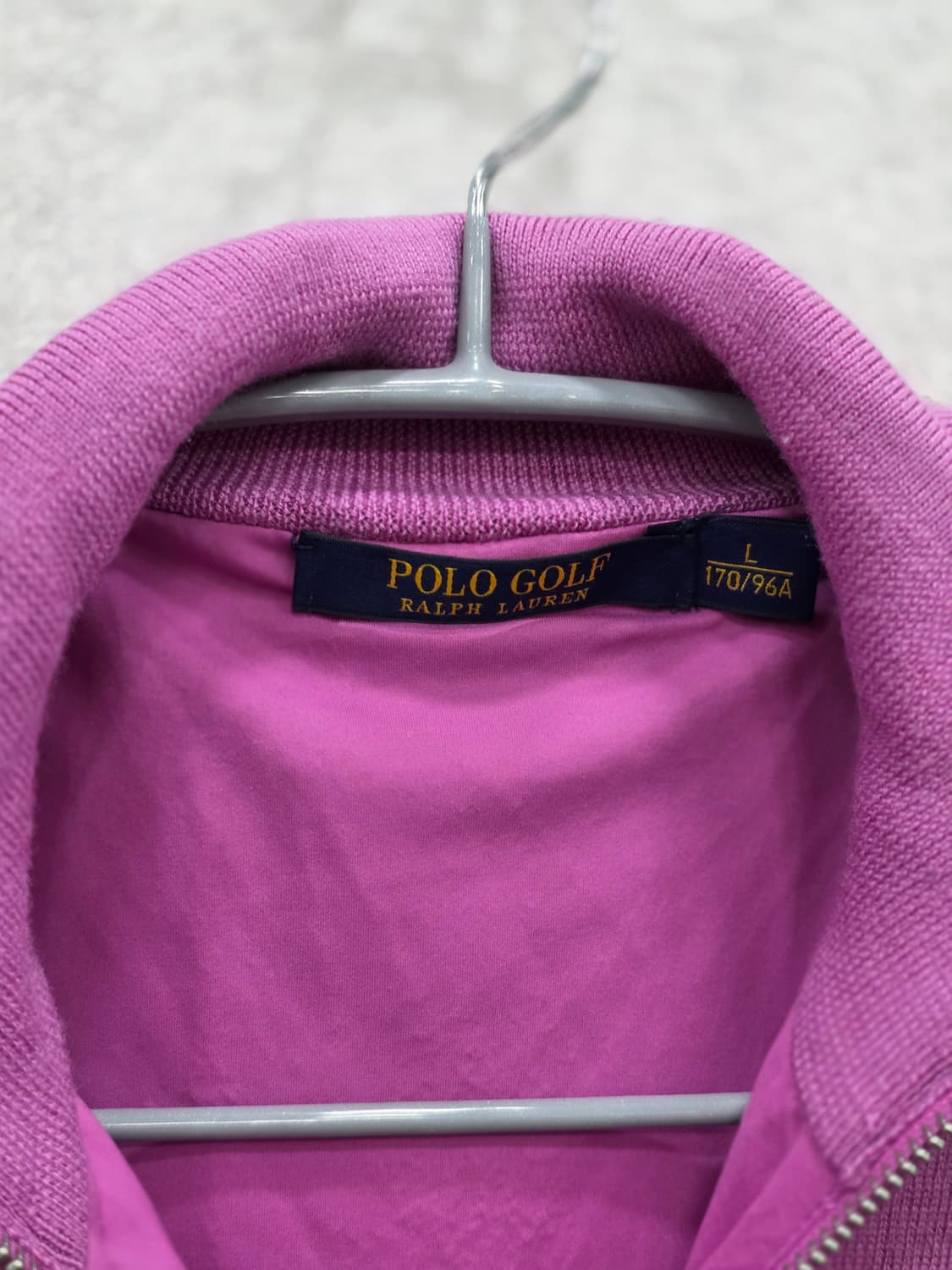 폴로랄프로렌 POLO GOLF 반집업  방풍 니트 울100 L라지 상품이미지4