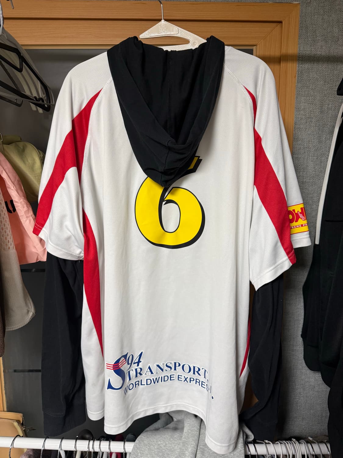 [XXL]슈프림 사커 져지 후드 화이트 상품이미지2