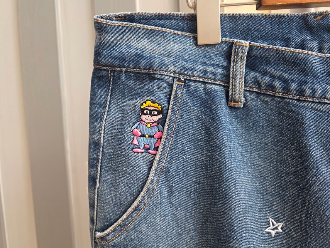 키드슈퍼 자수데님 팬츠 상품이미지3