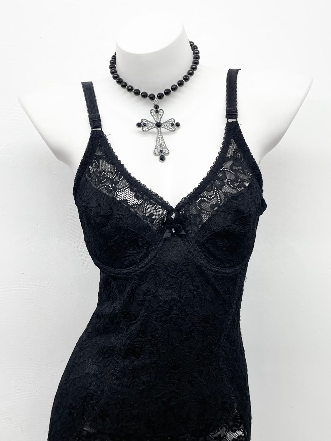 블랙페어리 코르셋 레이스 슬립 상품이미지2