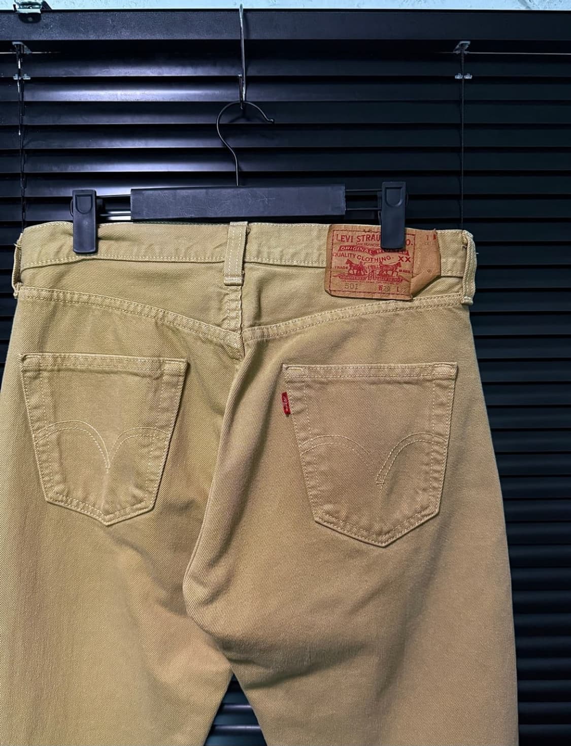 리바이스 베이지 데님 501 팬츠 바지 29 일자핏 스트레이트 웨스턴 상품이미지2