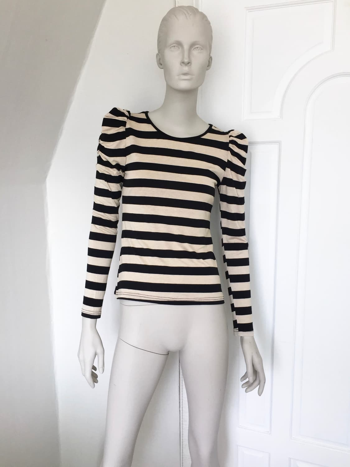 Stripes Shirring T-shirts 상품이미지3