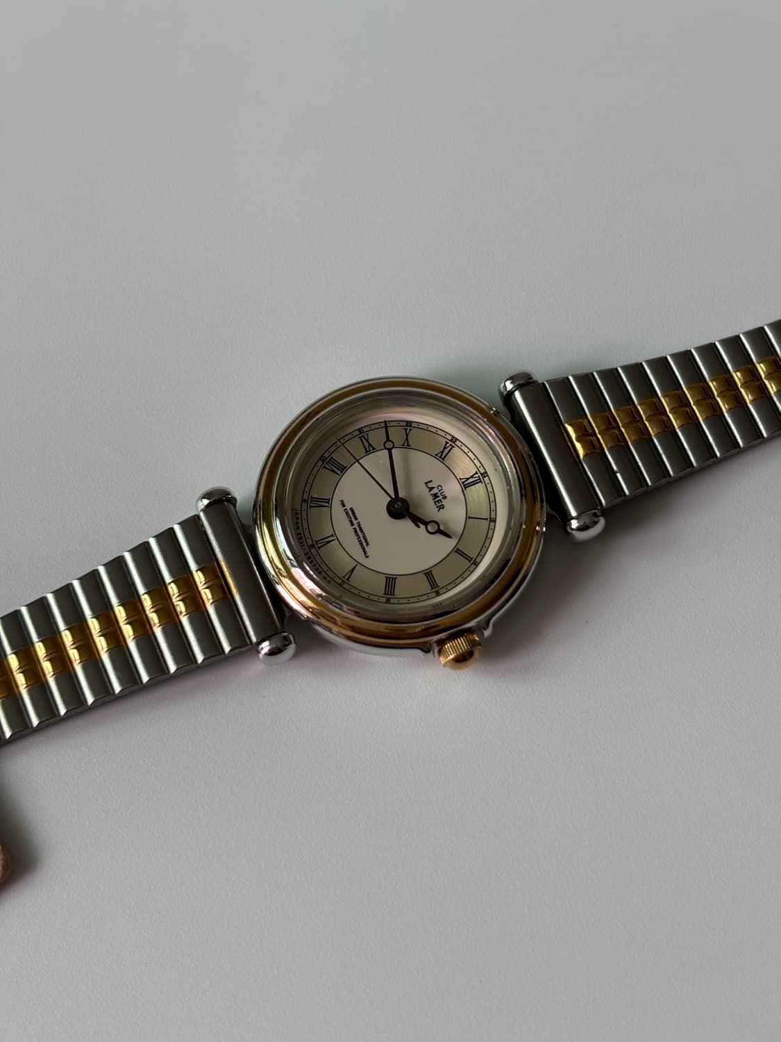 1980년대 빈티지시계 Club La Mer 콤비 쿼츠 여성 데드스탁 상품이미지4