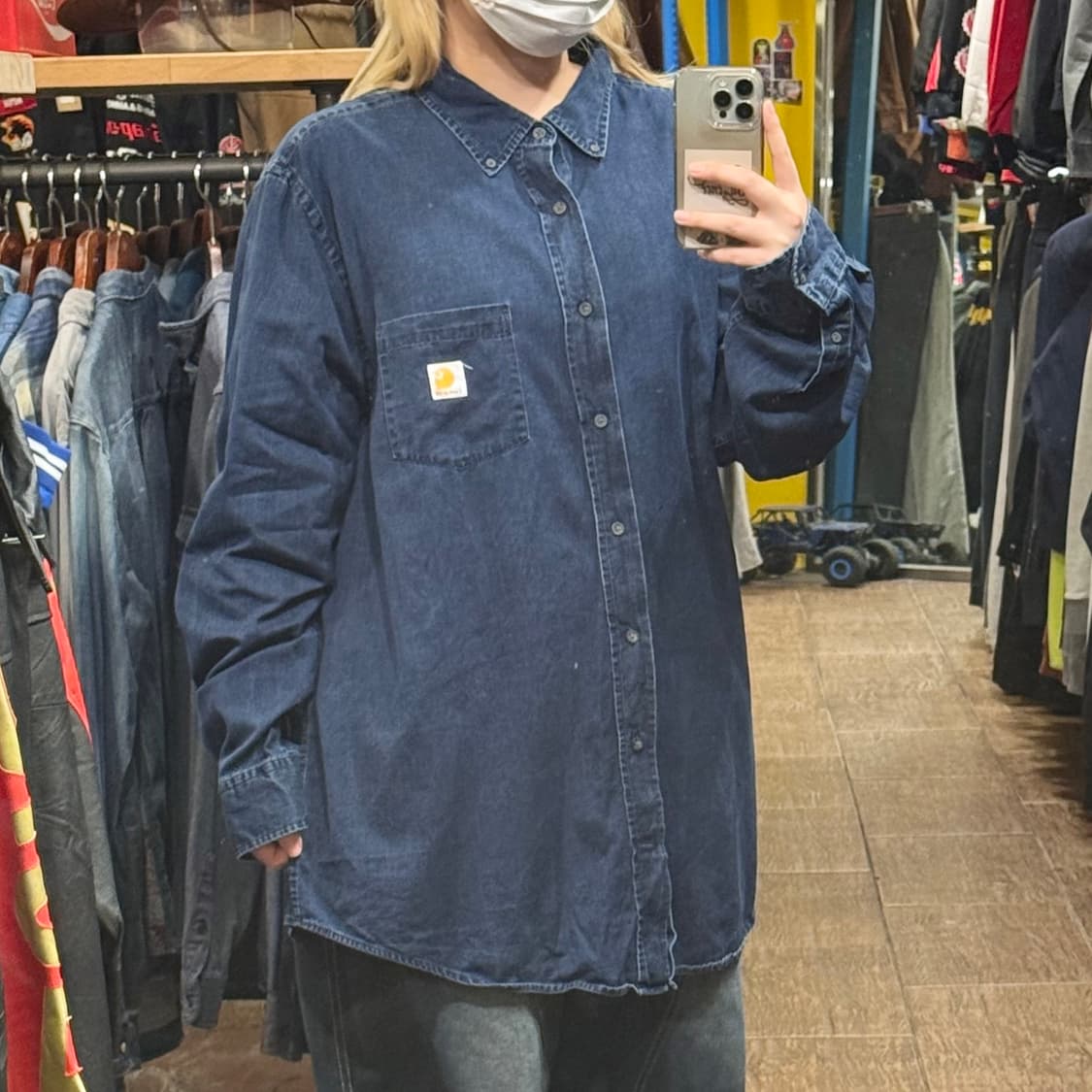 [HI] 칼하트 긴팔 데님셔츠 블루 상품이미지3