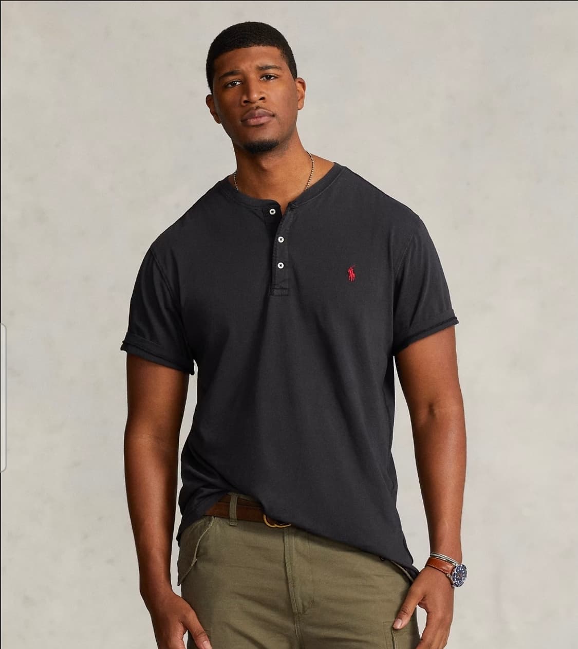 폴로랄프로렌 스몰로고 헨리넥 티셔츠 S size 상품이미지1