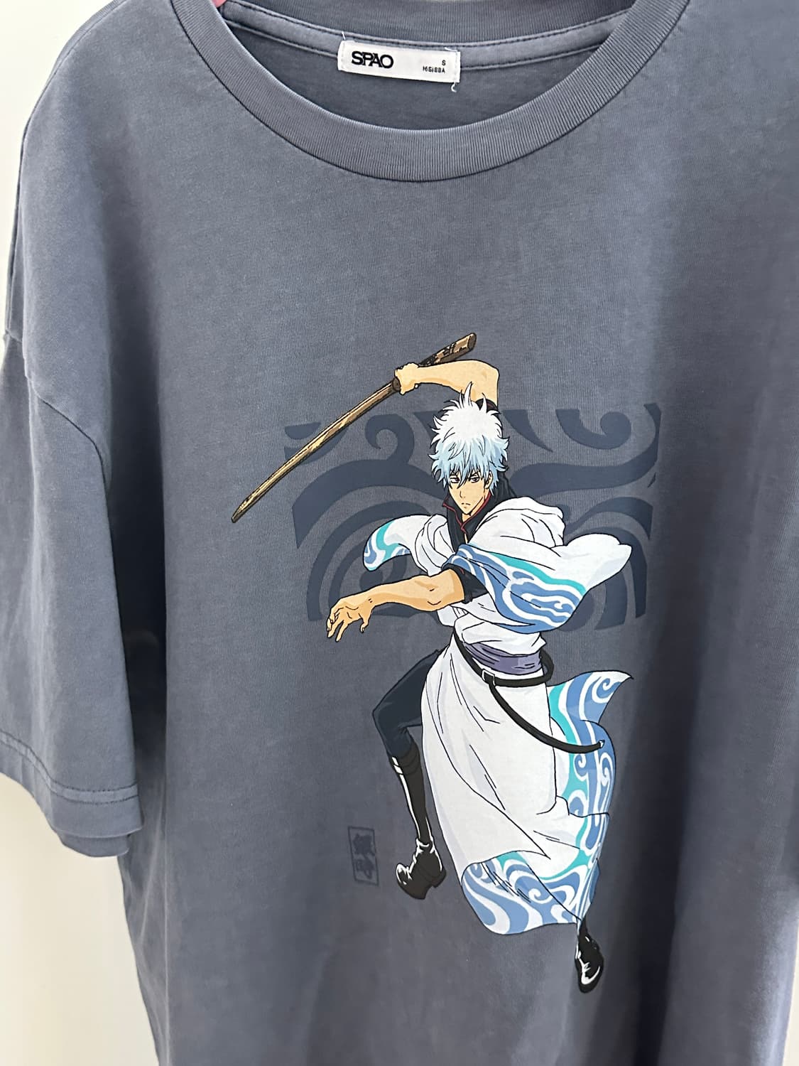 은혼 스파오 긴토키 티셔츠 s사이즈 (단순개봉) 상품이미지1