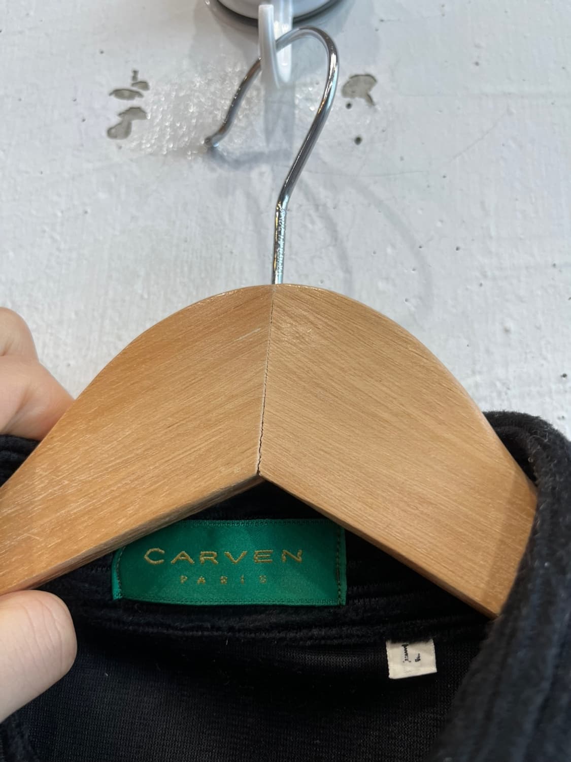 carven 까르뱅 코듀로이 셔츠 블랙 Made in JAPAN 상품이미지2