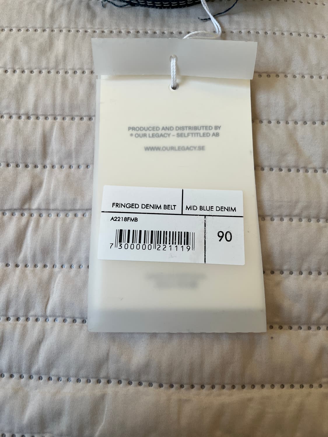 [90] 아워레가시 프린지 데님 벨트 새상품 상품이미지3