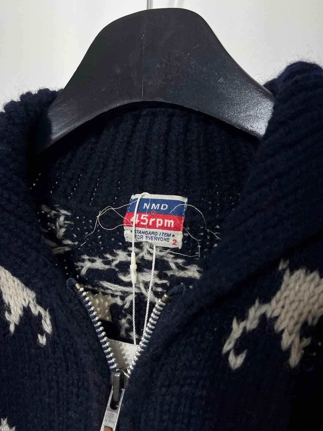 1990's NMD 45rpm knit zip up  상품이미지6