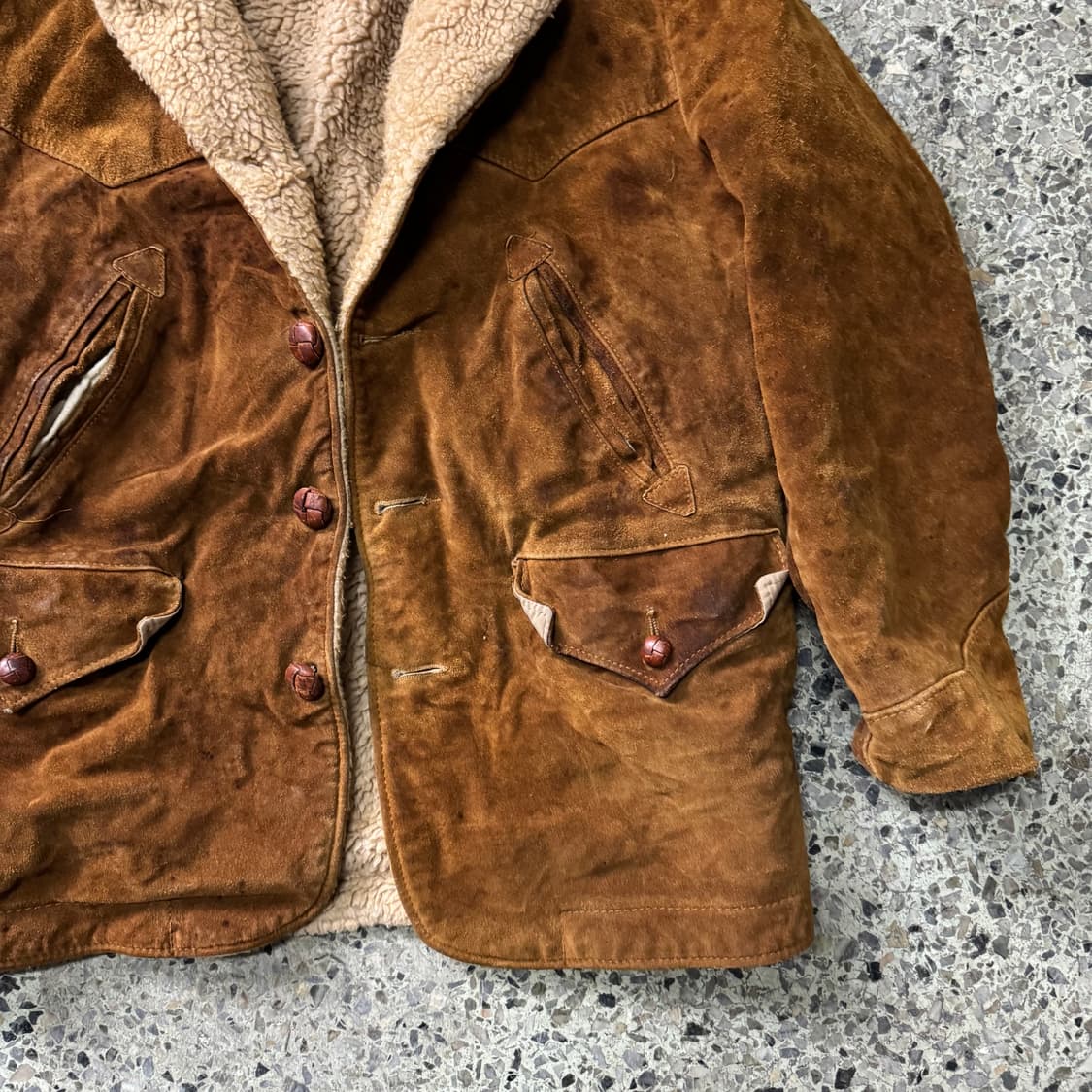 [M~L] 80s Schott Western 스웨이드 웨스턴 자켓 상품이미지6